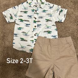 Toddler Boy Shirt And Short Bundle Size 2-3T