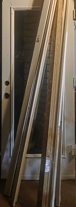 White 32' × 80' Exterior Full Light Door