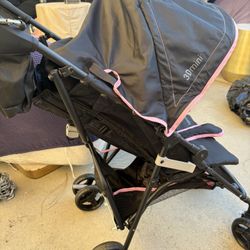 Pink Baby Stroller 3D