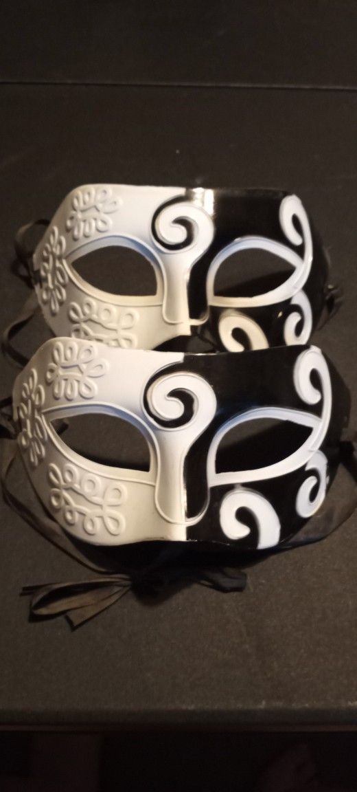 Pair Of Simple, Yet Elegant Mascarade Masks