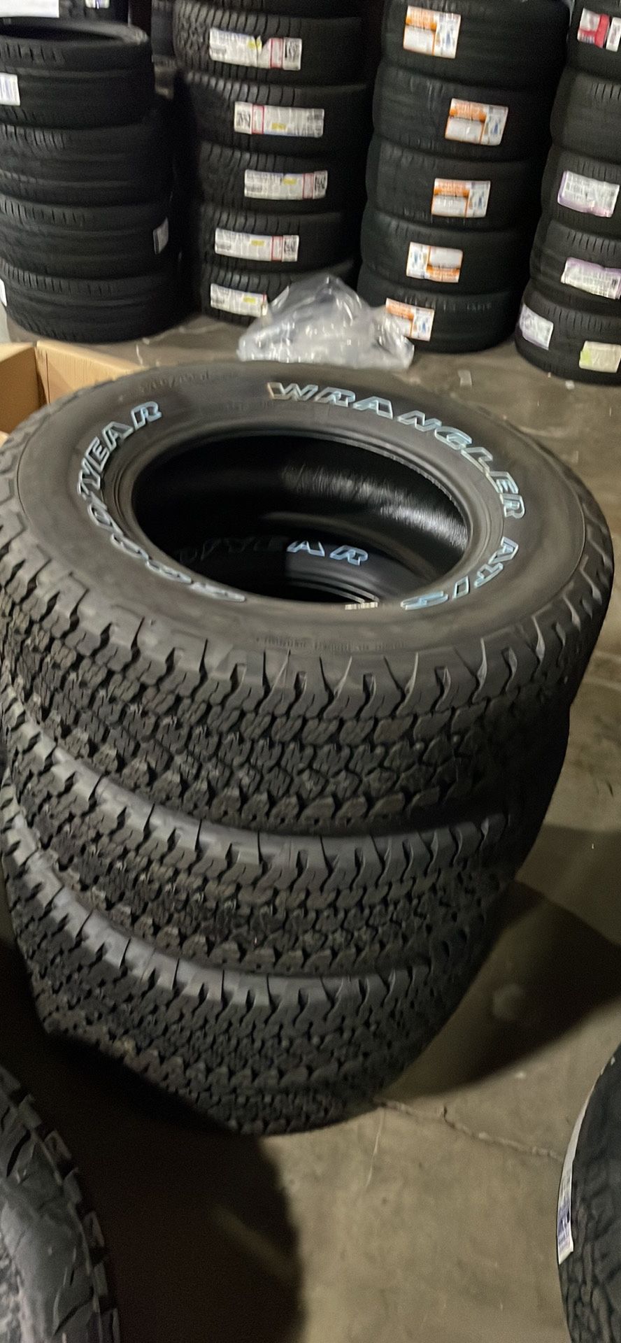 2657017 Goodyear Wrangler AT/S All Terrain Tires (4) New InstalledWe