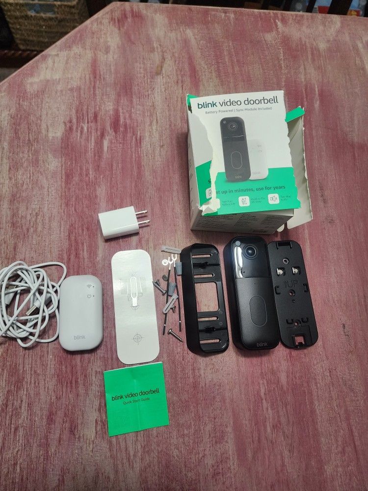 Blink Doorbell Camera With Sync Module