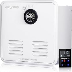 NEW IN BOX RV Tankless Water Heater, 55000 BTUs RV Instant Hot Water Heater with 15 * 15 inches Door & Remote Controller, DC 12V MAX 3.9GPM, Propane G