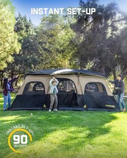 Zeta C12 Pro Max Instant Cabin Tent 12 Person Camping Tent Setup in 90 Seconds w