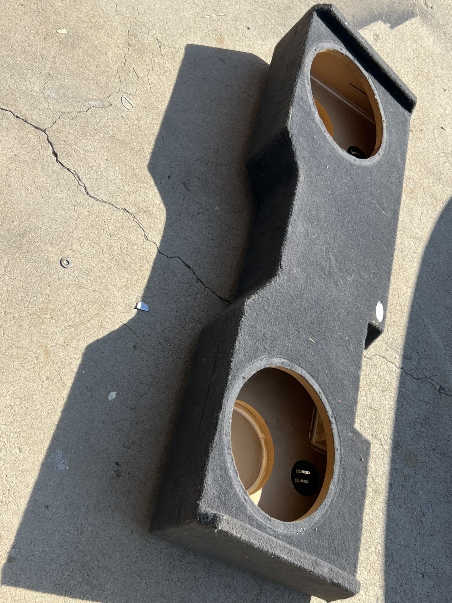 ($120 Firm) 2 12s sub box for a 2014 to 18 Chevy or GMC Crew Cab