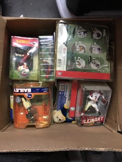 Box of mcfalanes sports toys
