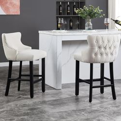 New Velvet Bar Stools(Beige)