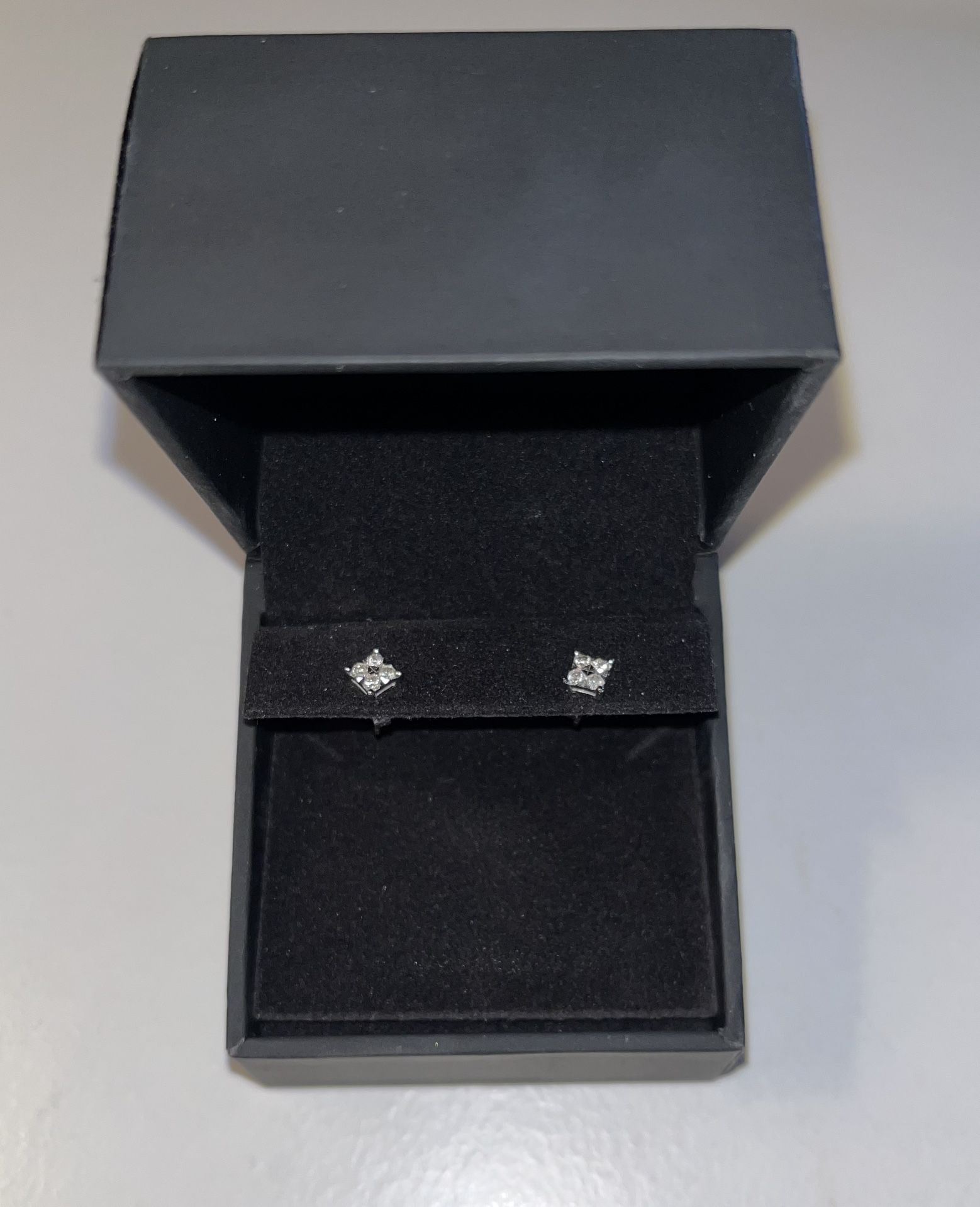 Kay Jewelers Diamond Stud 10K White Gold Earrings  Mothers DayGift