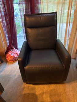 Leather Swivel Recliner
