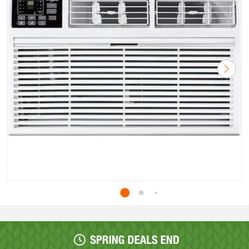 Whirlpool 10,000 BTU (DOE) 230-Volt Through-The-Wall Air Conditioner Cools 450 sq. ft. with Heater with Remote in White