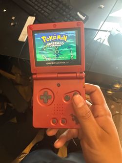Nintendo Game Boy Advance SP Groudon Edition with Pokémon Emerald