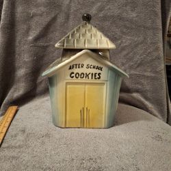 VTG "After School Cookies" Cookie Jar With Bell 