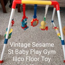 Vintage Sesame Street Baby Play Gym Illco Floor Toy