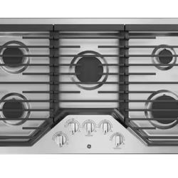 36 in. Gas Cooktop in Stainless Steel with 5 Burners Including Power Boil Burner