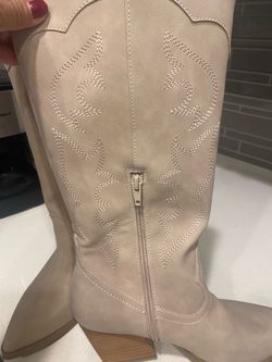 Dolce vida size 7wore once like new from macys Cream Western Cowboy Knee-High Boots