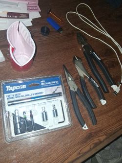 Husky Pliers Set and Tapcon Pro Installation Kit