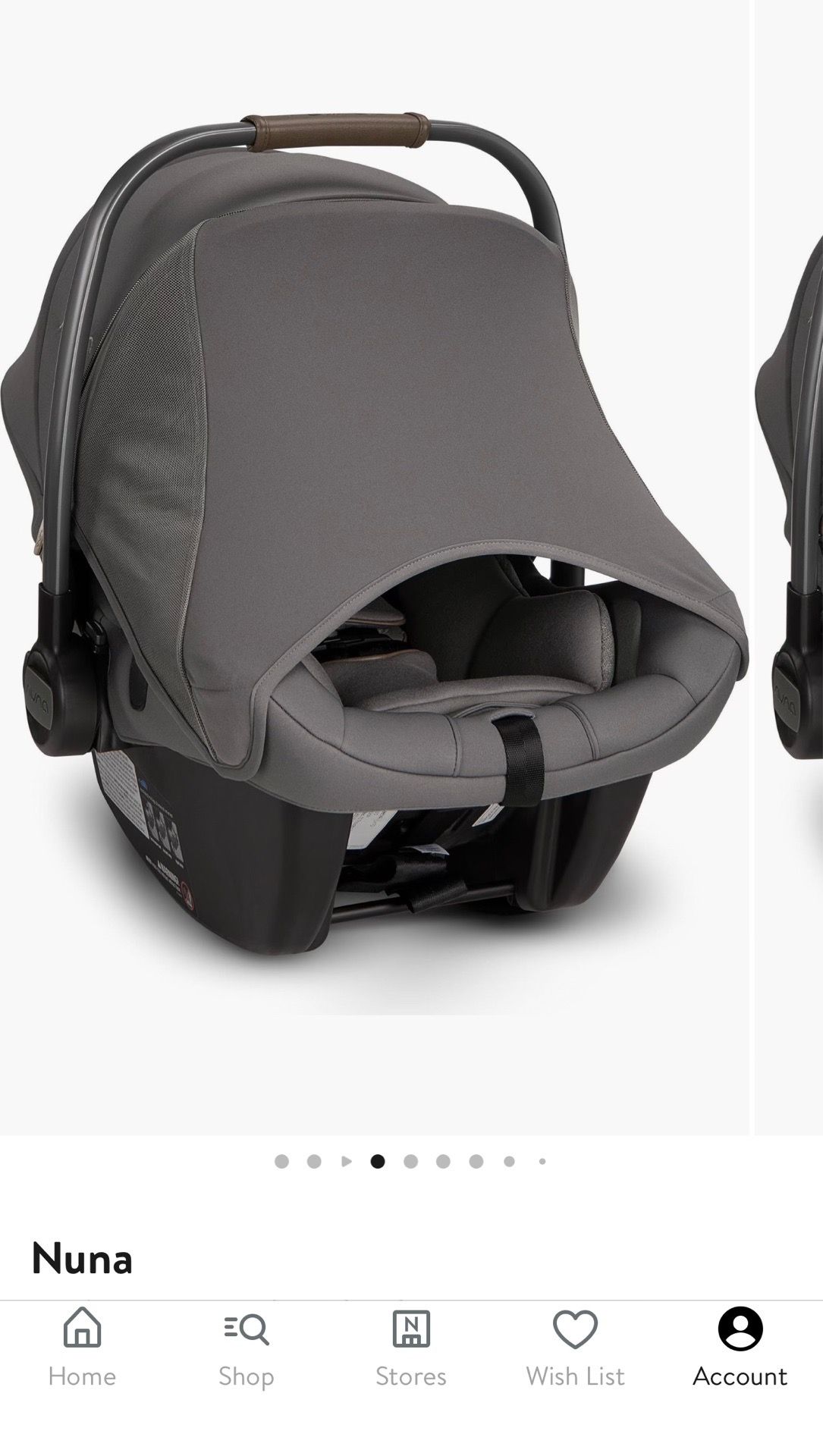 Nuna Pipa LITE LX infant car seat and BASE