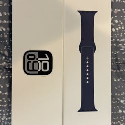 Apple MWWE3LW/A Watch Series 10 GPS 42mm Smartwatch Denim Blue Band S/M