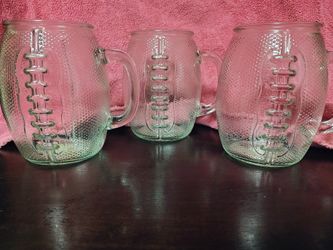 Football Glass Mugs