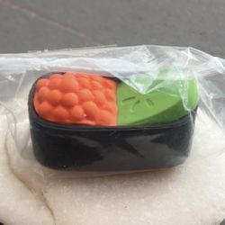 New cute fish egg sushi eraser toy