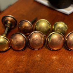Antique Brass And Copper Door Knobs And Locksets