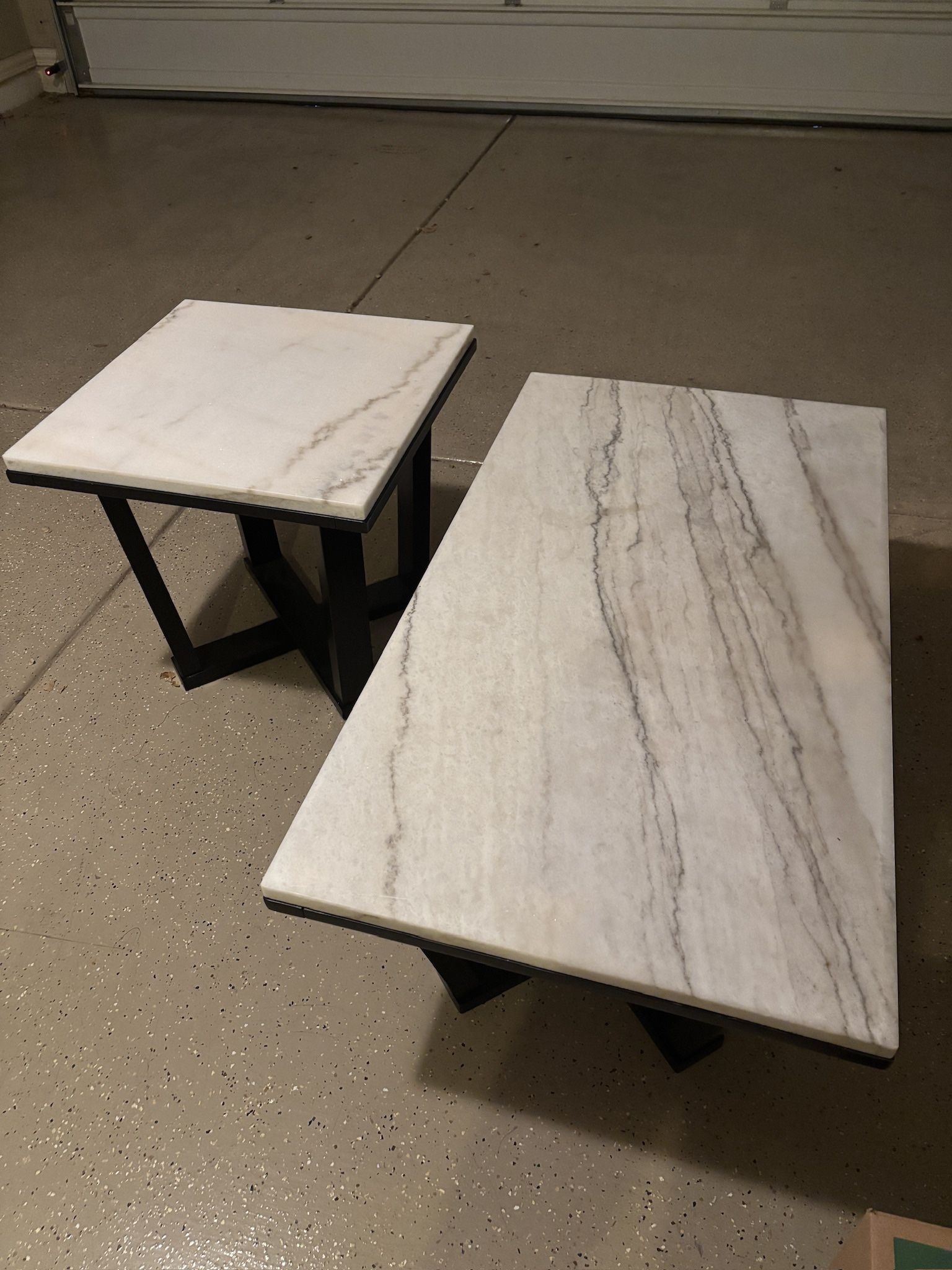 Marble Coffee Table & End Table