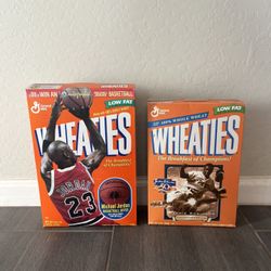 Michael Jordan + Jackie Robinson Authentic Wheaties Box Bundle