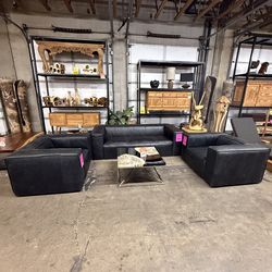 MEGA SALE! Black Leather Sonoma Collection ( Save $800 )