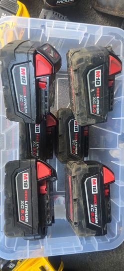 Milwaukee M18 XC5.0 batteries