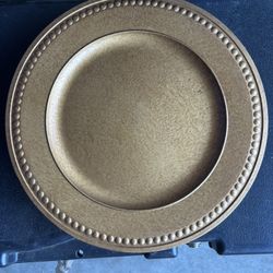 Antique Gold Charger Plates