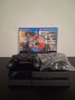 PS4 Original 500GB Bundle + Controller + 3 Games — $120 Firm