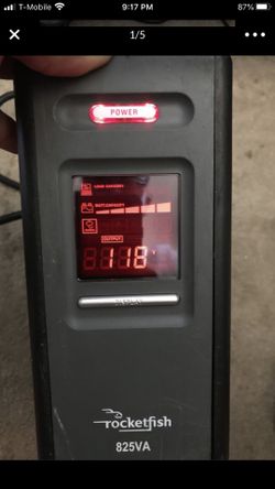 Rocket fish 825 va bettery backup sale