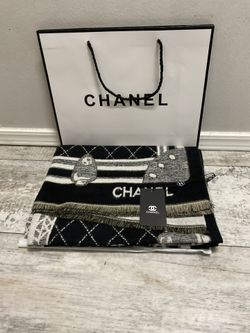 Chanel Shawl Scarf Cashmere And Silk Gwp Vip