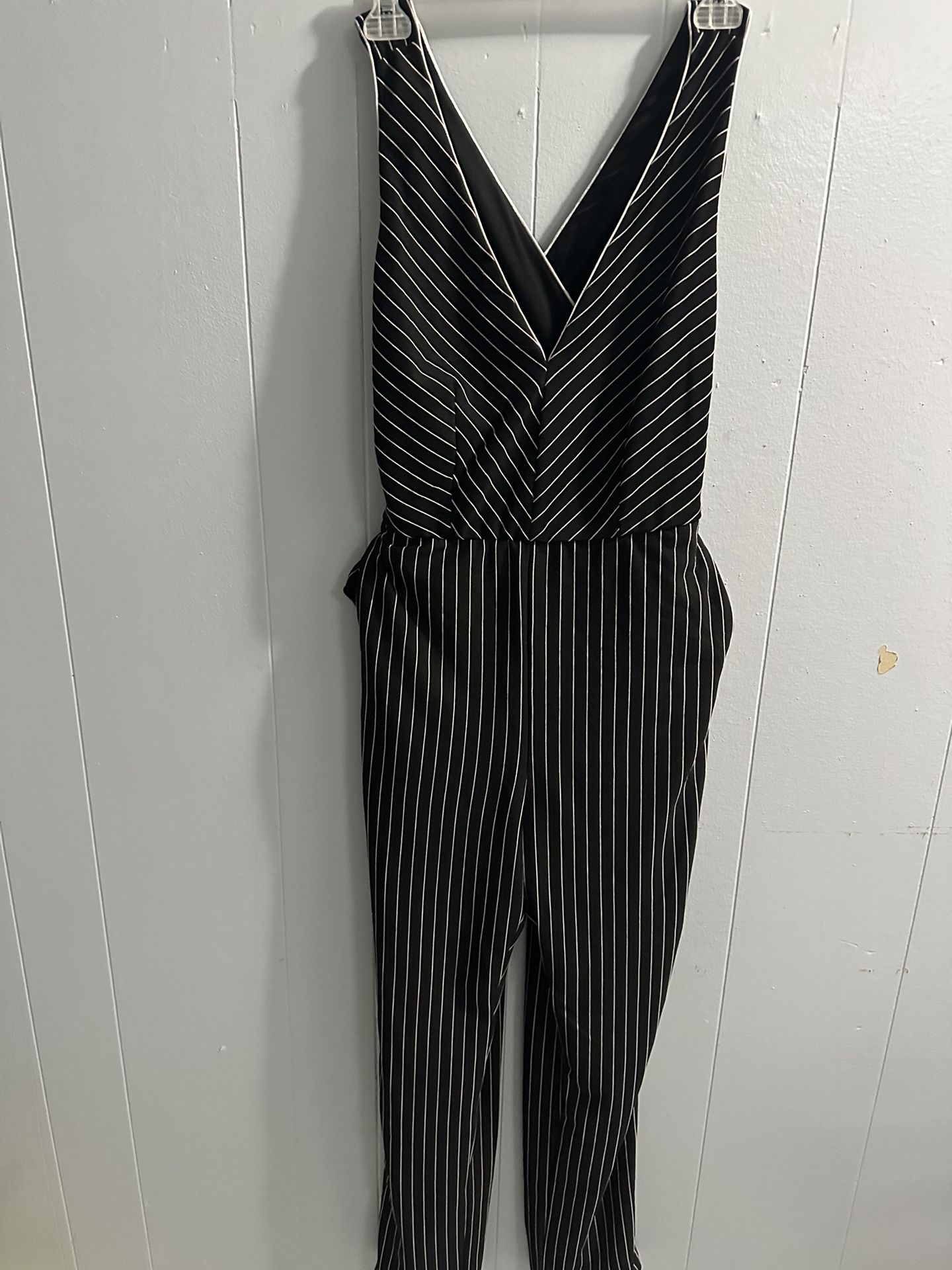 Size-m striped Jumpsuit 
