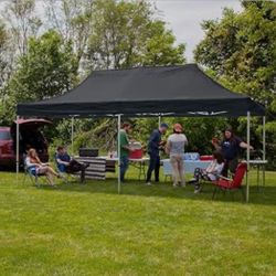 10 x 20 Pop Up Canopy Tent Portable Instant Canopies Outdoor Market Shelter 10x20 Black Canopy