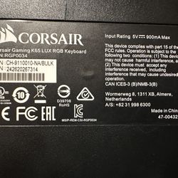 Corsair Gaming K55 RGB keyboard