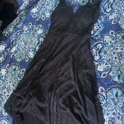 Black Sparkly Homecoming Dress
