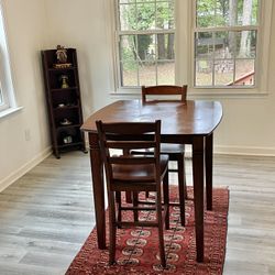 3 Piece Dinning Room Wood Set With Mirror 