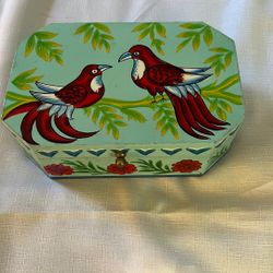 Box Bird HandPainted 