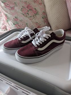 Burgundy Vans