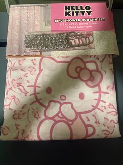 Hello kitty shower curtain