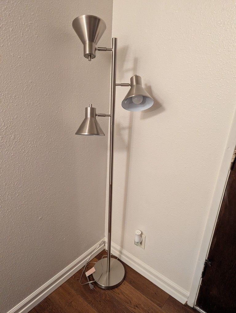 Silver Standing Lamp