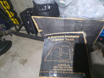 6 Person Instant Cabin Tent,  Two available
