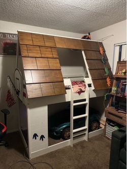 Club house style bunk bed