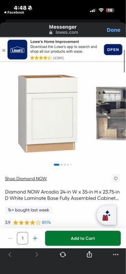 Brand new base cabinets