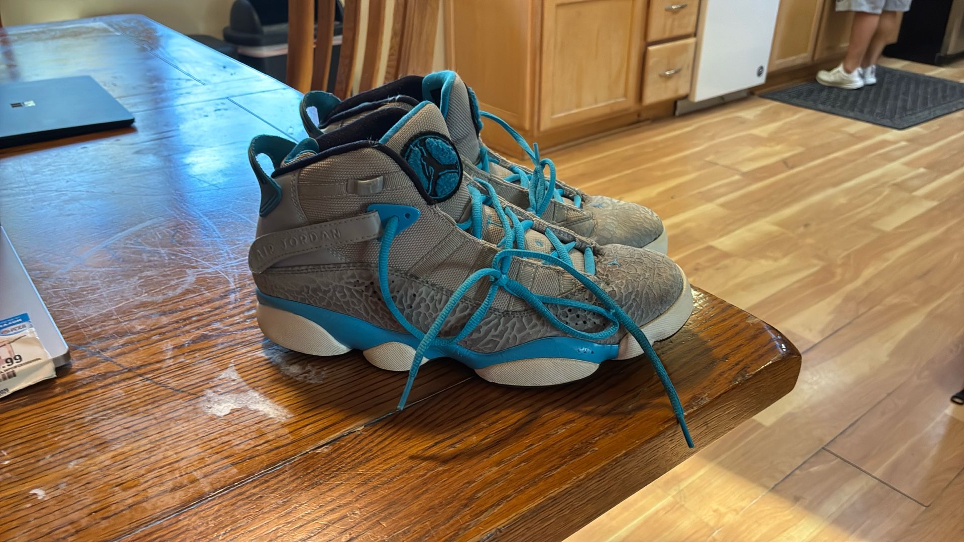 Air Jordan 6 rings Powder Blue elephant 322992-006