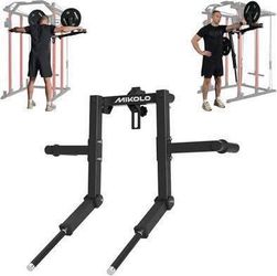 New Mikolo Standing Lateral Raise Attachment for Squat Rack, w/ 1" Holes, Power Rack Cage Attachment