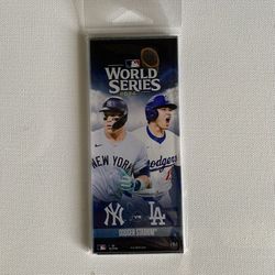 2024 WORLD SERIES NY YANKEES LA DODGERS  TICKET JUDGE/OHTANI 3D BLOCK ART