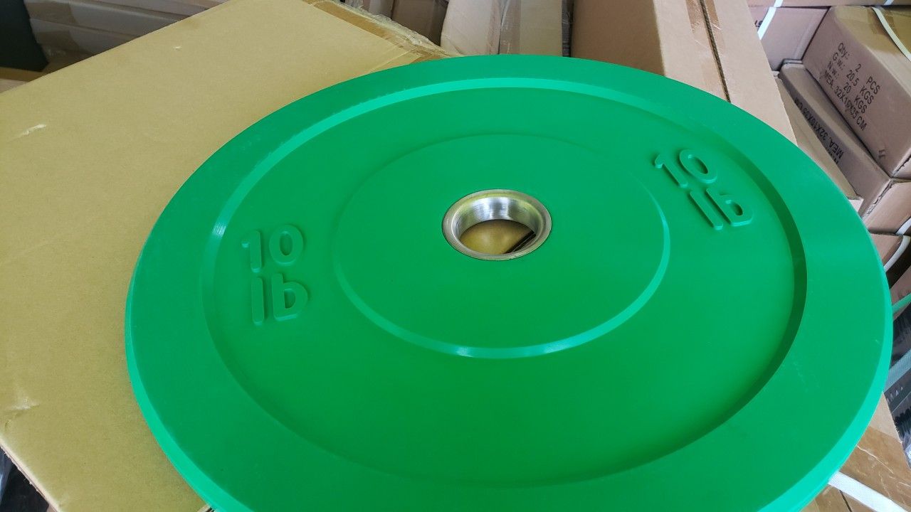 Olympic Rubber Bumper Plates - 10lb - Pair