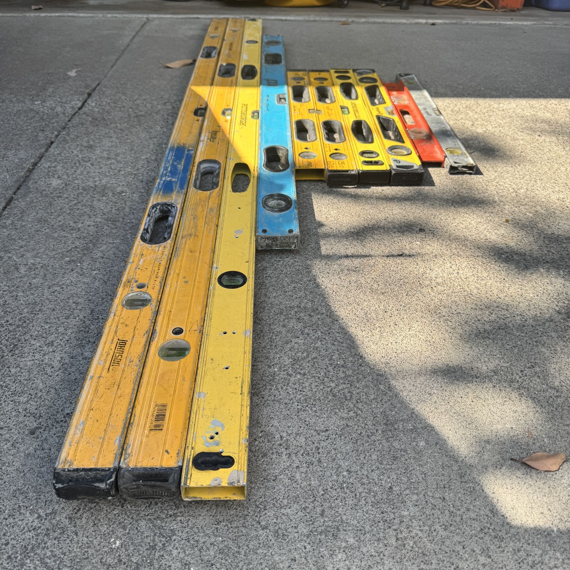 Lot of 10 Used Levels – Empire, Pittsburgh, Johnson for Sale in Orange ...